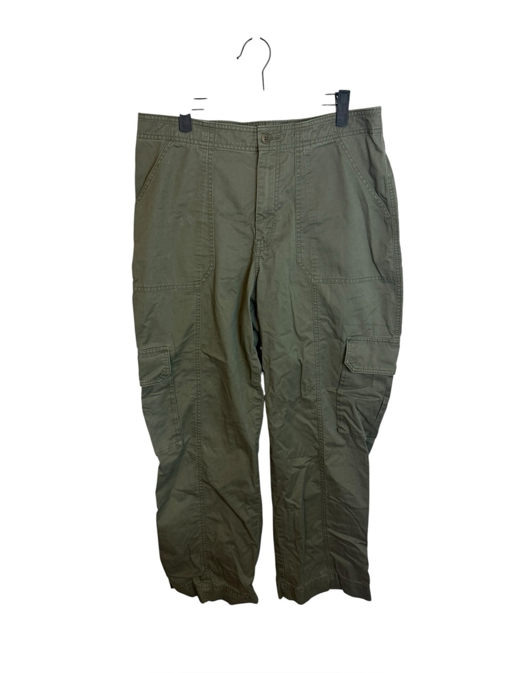 Abercrombie & Fitch Curve Love Olive Green Cargo Joggers